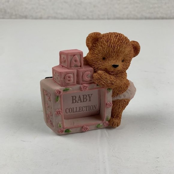 Cherished Teddies Bear with ABC Alphabets Block Figurine Decoration Peace 6147 - Picture 1 of 5